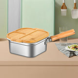 Maxbell Mini Deep Fryer Pot Stainless Steel Cooking Pot for Vegetables Fries Chicken