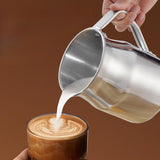 Maxbell Milk Frothing Pitcher Aluminum Coffee Milk Cup for Latte Art Shop Cappuccino 1L