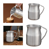 Maxbell Milk Frothing Pitcher Aluminum Coffee Milk Cup for Latte Art Shop Cappuccino 1L