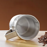 Maxbell Milk Frothing Pitcher Aluminum Coffee Milk Cup for Latte Art Shop Cappuccino 1L