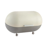 Maxbell Metal Bread Box Countertop Pastry Kitchen Storage for Home Countertop Donuts grey