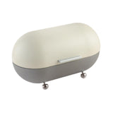Maxbell Metal Bread Box Countertop Pastry Kitchen Storage for Home Countertop Donuts grey