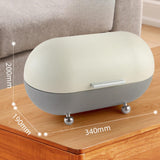 Maxbell Metal Bread Box Countertop Pastry Kitchen Storage for Home Countertop Donuts grey