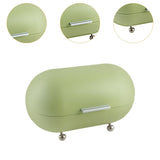Maxbell Metal Bread Box Countertop Pastry Kitchen Storage for Home Countertop Donuts green