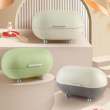 Maxbell Metal Bread Box Countertop Pastry Kitchen Storage for Home Countertop Donuts green