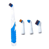 Maxbell Power Scrubber Household Handheld Bathroom Scrubber for Bathroom Tub Kitchen white and blue