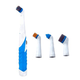 Maxbell Power Scrubber Household Handheld Bathroom Scrubber for Bathroom Tub Kitchen white and blue