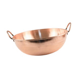 Maxbell Copper Pot Whipping Bowl with 2 Handles Hot Pot for Stovetop Picnics Camping