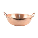 Maxbell Copper Pot Whipping Bowl with 2 Handles Hot Pot for Stovetop Picnics Camping