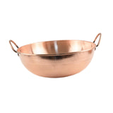 Maxbell Copper Pot Whipping Bowl with 2 Handles Hot Pot for Stovetop Picnics Camping