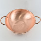 Maxbell Copper Pot Whipping Bowl with 2 Handles Hot Pot for Stovetop Picnics Camping