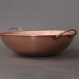 Maxbell Copper Pot Whipping Bowl with 2 Handles Hot Pot for Stovetop Picnics Camping