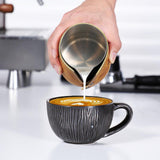 Maxbell Handleless Pitcher Stainless Steel Latte Art Latte Milk Frothing Pitcher argent