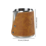 Maxbell Handleless Pitcher Stainless Steel Latte Art Latte Milk Frothing Pitcher argent
