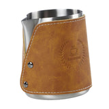 Maxbell Handleless Pitcher Stainless Steel Latte Art Latte Milk Frothing Pitcher argent