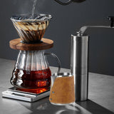 Maxbell Handleless Pitcher Stainless Steel Latte Art Latte Milk Frothing Pitcher argent