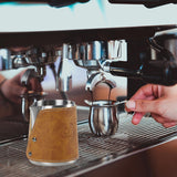 Maxbell Handleless Pitcher Stainless Steel Latte Art Latte Milk Frothing Pitcher argent