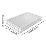 Maxbell 2xDough Proofing Box Large Capacity Multifunction for Fridge Pantry Restaurant 30cmx40cmx7.5cm