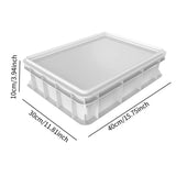 Maxbell 2xDough Proofing Box Large Capacity Multifunction for Fridge Pantry Restaurant 30cmx40cmx10cm