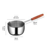 Maxbell Hot Oil Pan Multipurpose Stainless Steel Melting Pot for Kitchen Home Travel 500ml