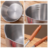 Maxbell Hot Oil Pan Multipurpose Stainless Steel Melting Pot for Kitchen Home Travel 500ml