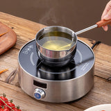 Maxbell Hot Oil Pan Multipurpose Stainless Steel Melting Pot for Kitchen Home Travel 500ml