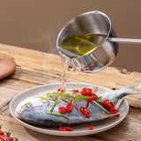 Maxbell Hot Oil Pan Multipurpose Stainless Steel Melting Pot for Kitchen Home Travel 500ml