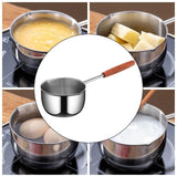 Maxbell Hot Oil Pan Multipurpose Stainless Steel Melting Pot for Kitchen Home Travel 500ml