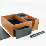 Maxbell Espresso Knock Box Espresso Tamper Wood Tamper Portafilter Stand for Kitchen