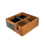 Maxbell Espresso Knock Box Espresso Tamper Wood Tamper Portafilter Stand for Kitchen