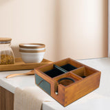 Maxbell Espresso Knock Box Espresso Tamper Wood Tamper Portafilter Stand for Kitchen