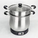 Maxbell Stainless Steel Stockpot 7L Simmer Pot for Thai Sticky Rice Pasta Vegetables