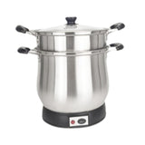 Maxbell Stainless Steel Stockpot 7L Simmer Pot for Thai Sticky Rice Pasta Vegetables