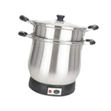 Maxbell Stainless Steel Stockpot 7L Simmer Pot for Thai Sticky Rice Pasta Vegetables