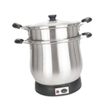 Maxbell Stainless Steel Stockpot 7L Simmer Pot for Thai Sticky Rice Pasta Vegetables