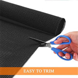 Maxbell Shelf Liner Lining Pad Cabinet Liner for Kitchen for Pantry Kitchen Cabinets Black