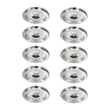 Maxbell 10Pcs Stainless Steel Lids Reusable for Measuring Pan Seasoning Pots Pans 10cm