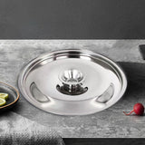 Maxbell 10Pcs Stainless Steel Lids Reusable for Measuring Pan Seasoning Pots Pans 10cm