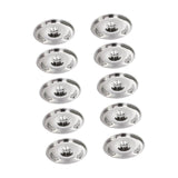 Maxbell 10Pcs Stainless Steel Lids Reusable for Measuring Pan Seasoning Pots Pans 14cm