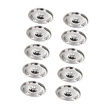 Maxbell 10Pcs Stainless Steel Lids Reusable for Measuring Pan Seasoning Pots Pans 14cm