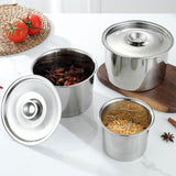 Maxbell 10Pcs Stainless Steel Lids Reusable for Measuring Pan Seasoning Pots Pans 14cm