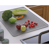 Maxbell Cooktop Cover Bar Mat Dry Glass Cooktop Protector for Pots Woks Cabinet Gray