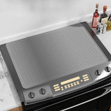 Maxbell Cooktop Cover Bar Mat Dry Glass Cooktop Protector for Pots Woks Cabinet Gray