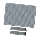 Maxbell Cooktop Cover Bar Mat Dry Glass Cooktop Protector for Pots Woks Cabinet Gray
