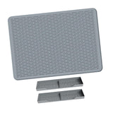 Maxbell Cooktop Cover Bar Mat Dry Glass Cooktop Protector for Pots Woks Cabinet Gray