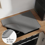 Maxbell Cooktop Cover Bar Mat Dry Glass Cooktop Protector for Pots Woks Cabinet Gray