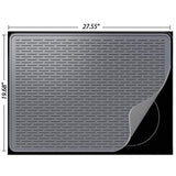 Maxbell Cooktop Cover Bar Mat Dry Glass Cooktop Protector for Pots Woks Cabinet Gray