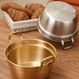 Maxbell Camping Pot Solid Soup Pot for Induction/Gas Cooker Commercial Use Household Silver