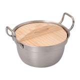 Maxbell Camping Pot Solid Soup Pot for Induction/Gas Cooker Commercial Use Household Silver