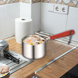 Maxbell Oil Splashing Pot Sturdy Hot Sauce Pot for Household Boiling Butter Stovetop 500ML